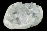 Crystal Filled Celestine (Celestite) Egg Geode - Madagascar #140285-3